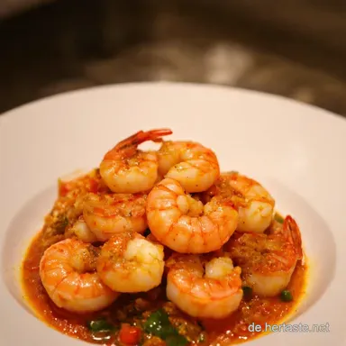 Shrimps Rezept KnoblauchChili Scampi Blitzrezept Rezeptkarte