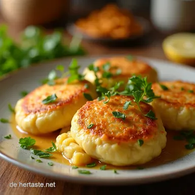Knusprige Ideen Mittagessen Familie Kartoffelpuffer wie von Oma Rezeptkarte