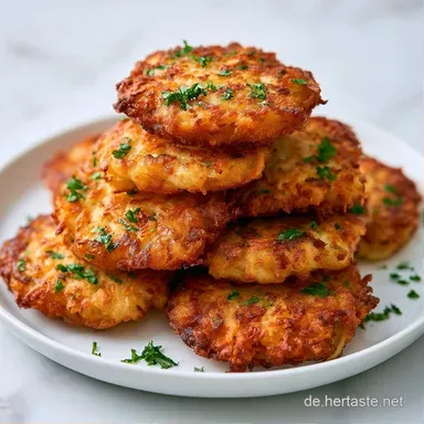 Kohlrabi Puffer in 30 Minuten Rezeptkarte
