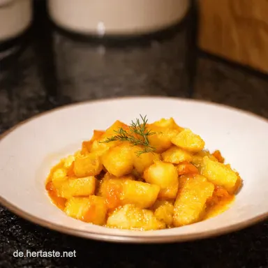 Wie bereite ich S&uuml;&szlig;kartoffeln zu Omas beste OfenVariante Rezeptkarte
