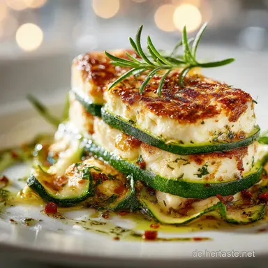 ZucchiniFrischk&auml;seTaschen: Cremig Knusprig gebacken