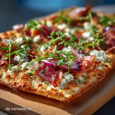 Els&auml;sser Flammkuchen Rezept So wird der Teig hauchd&uuml;nn Rezeptkarte