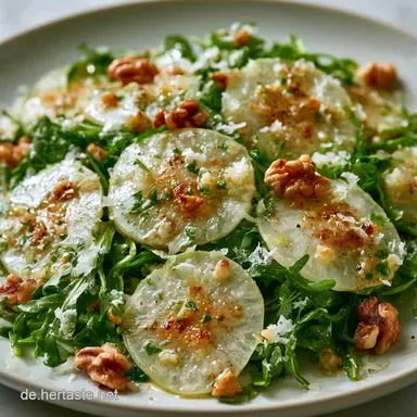 Kohlrabi Carpaccio f&uuml;r 4 Personen Rezeptkarte