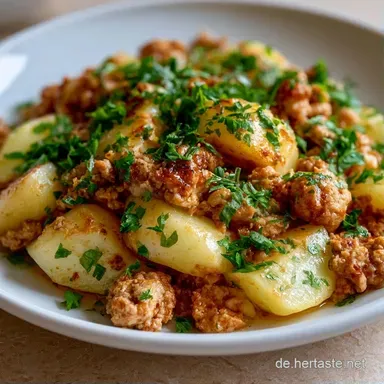 Kohlrabi Hackfleisch Auflauf: Cremig Rezeptkarte