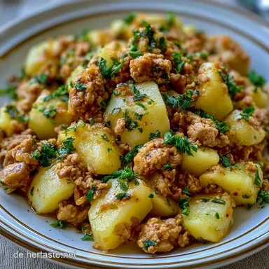 Kohlrabi Hackfleisch Auflauf: Cremig