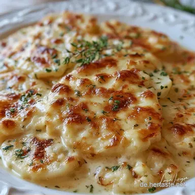 Kohlrabi Kartoffel Auflauf f&uuml;r 4 Personen Rezeptkarte