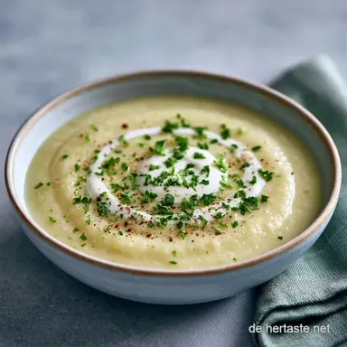 Kohlrabisuppe Mit Sahne mit Kartoffeln Rezeptkarte