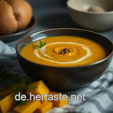 Himmlische K&uuml;rbissuppe aus Butternut: Ein einfaches Rezept f&uuml;r die Seele Rezeptkarte