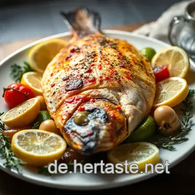 K&ouml;stliche Dorade im Backofen: Ein Mediterranes Festmahl f&uuml;r Jedermann Rezeptkarte