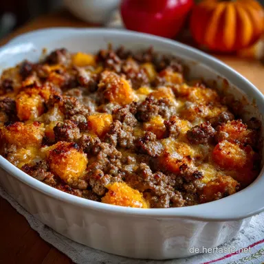 K&uuml;rbis Hack Auflauf Einfach Hackfleisch K&uuml;rbis Auf Super Einfach Low Carb Rezeptkarte