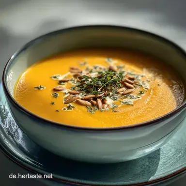 K&uuml;rbissuppe: Einfache Kokos K&uuml;rbissuppe Rezept