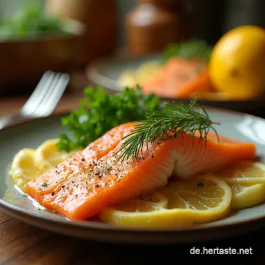 Abnehmen Rezepte Lachs mit DillZitrone Einfach Lecker Rezeptkarte