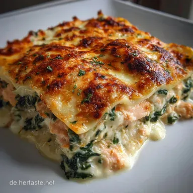 Lachs-Spinat-Lasagne f&uuml;r 4 Portionen