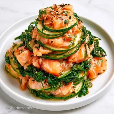 Lachs-Zucchini-Lasagne f&uuml;r 4 Personen Rezeptkarte