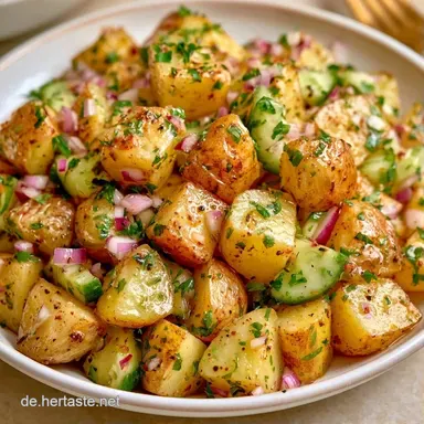 Leichter Kartoffelsalat mit Salatgurke Rezeptkarte
