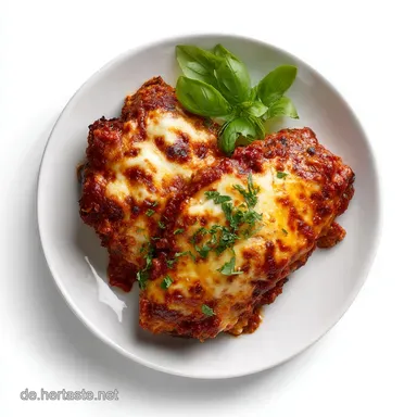 AuberginenAuflauf Das einfache Rezept f&uuml;r cremige Parmigiana Art Rezeptkarte