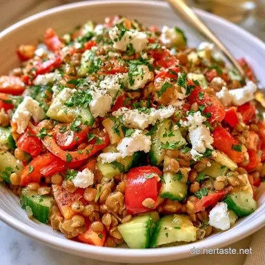 Linsensalat mit Feta in 30 Minuten Rezeptkarte