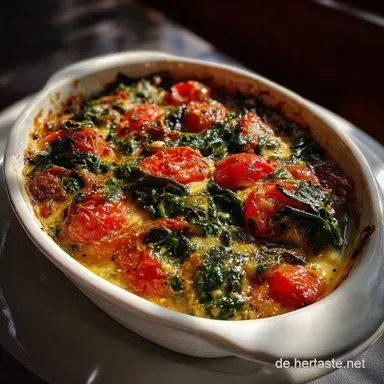 Low Carb Spinat Tomaten Auflauf Einfacher Spinat T: Cremig Schnell Rezeptkarte