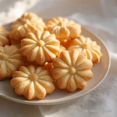 Marzipan Spritzgeb&auml;ck: M&uuml;rbes Geb&auml;ck f&uuml;r 45 Portionen Rezeptkarte