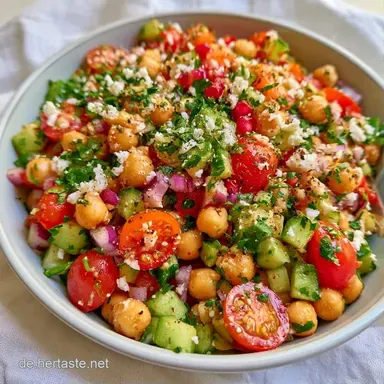 Kichererbsensalat in 15 Minuten Rezeptkarte