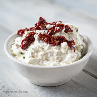 Tomaten Feta Dip in 10 Minuten Rezeptkarte