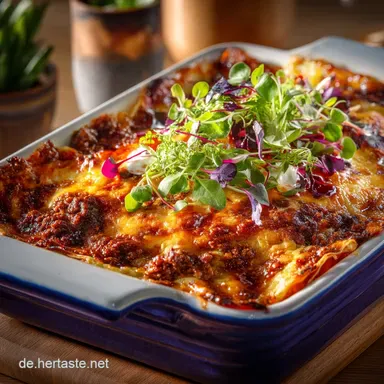 Mexikanische Enchilada Lasagne Der w&uuml;rzige TexMexAuflauf Rezeptkarte