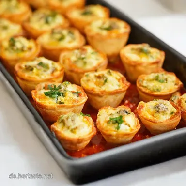 Mini Flammkuchen Bites 78 Fingerfood Rezepte für deine Party Rezeptkarte