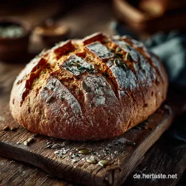 Das M&uuml;helose Dinkelbrot Rustikaler Laib ohne Kneten