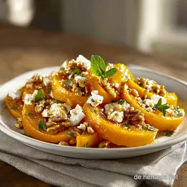 Ofenk&uuml;rbis mit Feta f&uuml;r 4 Servings Rezeptkarte