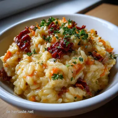 Ofenrisotto mit Mhren und Getrockneten Tomaten: Stressfrei Rezeptkarte