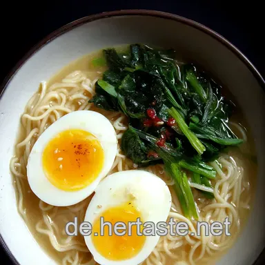 Oma Ernas Ramen Suppe: Hausgemachtes Gl&uuml;ck mit Wow-Effekt Rezeptkarte