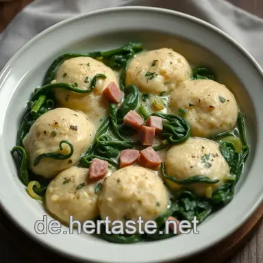 Oma's Spinatkn&ouml;del Rezept: Herzhaft & Einfach! Rezeptkarte