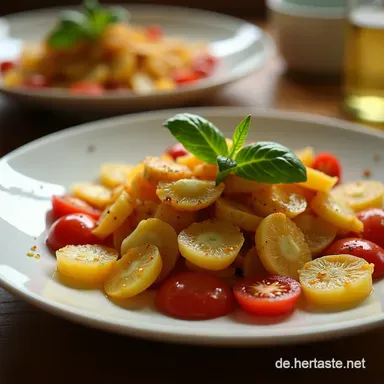 Omas einfacher Wachsbohnen Salat Blitzrezept wie von Oma Rezeptkarte
