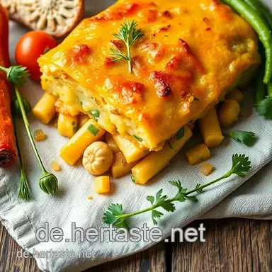 Kartoffelauflauf mit Gem&uuml;se: Omas bunter Gl&uuml;cks-Auflauf! Rezeptkarte