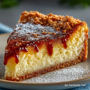 Einfacher Rhabarber Streuselkuchen Omas Fr&uuml;hlingsrezept mit Knuspergarantie Rezeptkarte