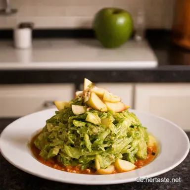 Omas Rotkrautsalat Einfach Lecker mit Apfel Rezeptkarte