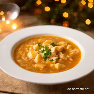 Omas H&uuml;hnersuppe Kochzeit f&uuml;r die beste Erk&auml;ltungshilfe Rezeptkarte