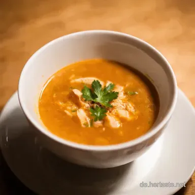 Omas Geheimnis Rezept H&uuml;hnersuppe klassisch Herz Seele Rezeptkarte