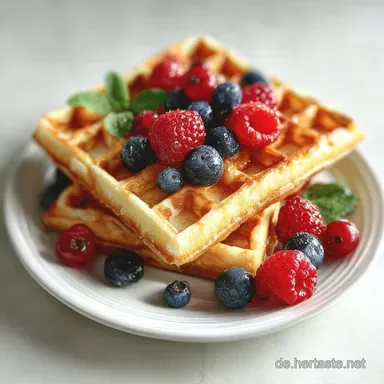 Waffeln nach Omas Rezept f&uuml;r Knusprige Waffeln Rezeptkarte