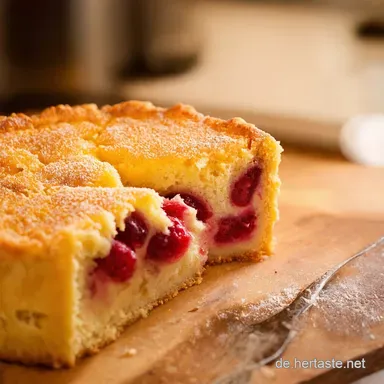 Rhabarberkuchen mit Pudding wie von Oma Einfaches Rezept Rezeptkarte