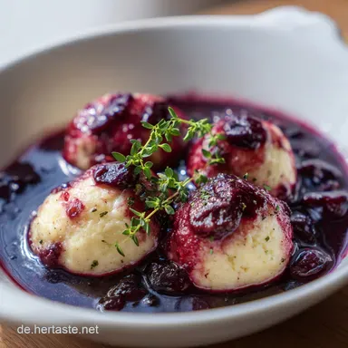 Zwetschgenkn&ouml;del aus Quarkteig nach Omas Rezept f&uuml;r 4