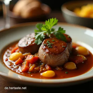 Ossobuco ein Klassiker der K&uuml;che Mein einfaches Rezept Rezeptkarte