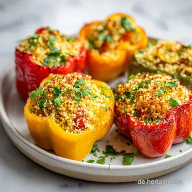 Gef&uuml;llte Paprika mit Couscous &ndash; f&uuml;r 2