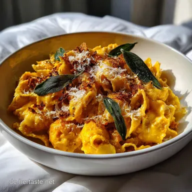 Pasta mit Kürbis: Cremiger Seelenwärmer mit Salbei-Butter
