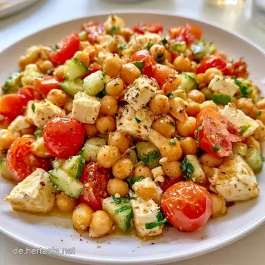Proteinsalat mit Kichererbsen in 15 Min
