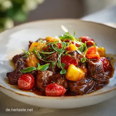 Rezept f&uuml;r Ragout fin mit Kalbfleisch f&uuml;r 4 Rezeptkarte