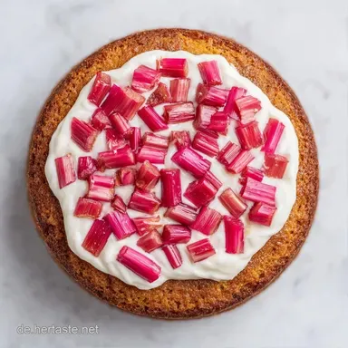 Rhabarber Quark Kuchen: Cremig Rezeptkarte