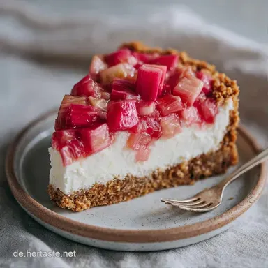 Rhabarber Schmandkuchen: Cremig Rezeptkarte