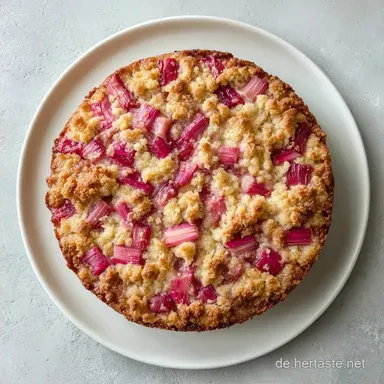 Rhabarberkuchen Mit Streuseln: Saftig