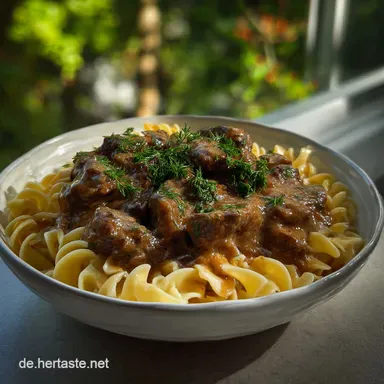 Rinderfilet Stroganoff: Original Rezept in 30 Minuten